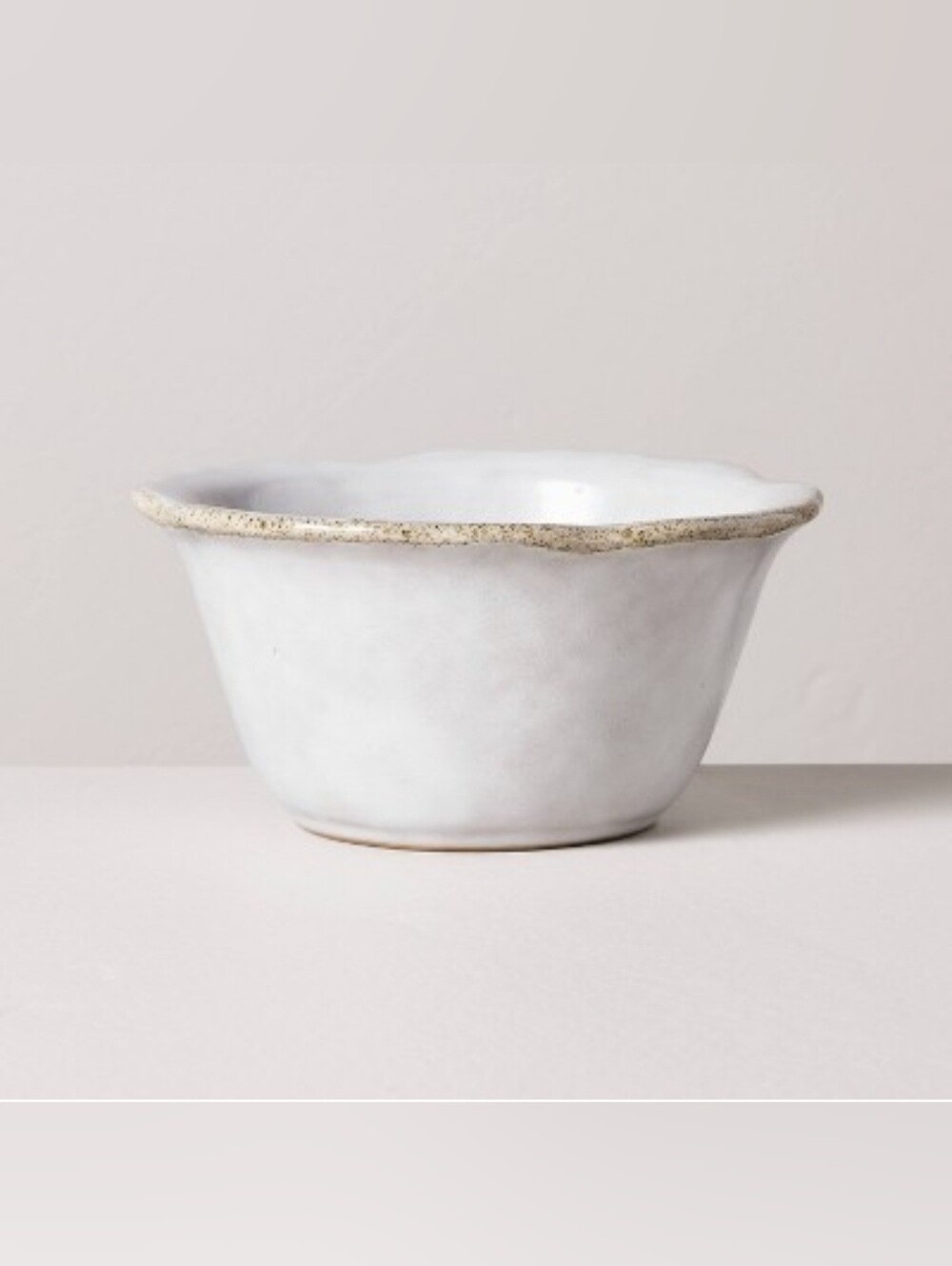 Hearth & Hand With Magnolia Carved Edge Mini Bowl Cream
